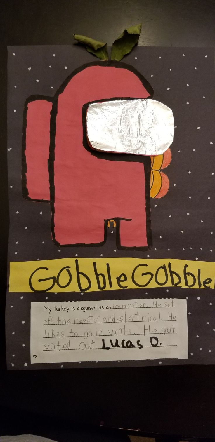 Turkey Disguise Among Us throughout Among Us Turkey Disguise Printable