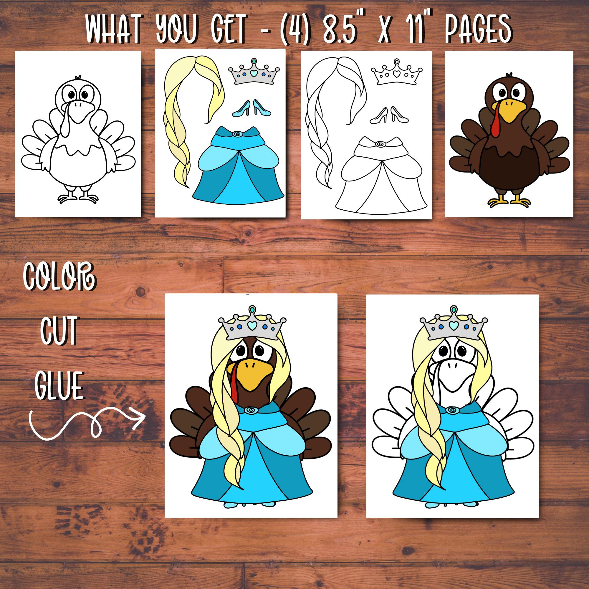 Turkey Disguise Printable - Elsa Costume - Thanksgiving School in Elsa Turkey Disguise Printable	Informational, Commercial