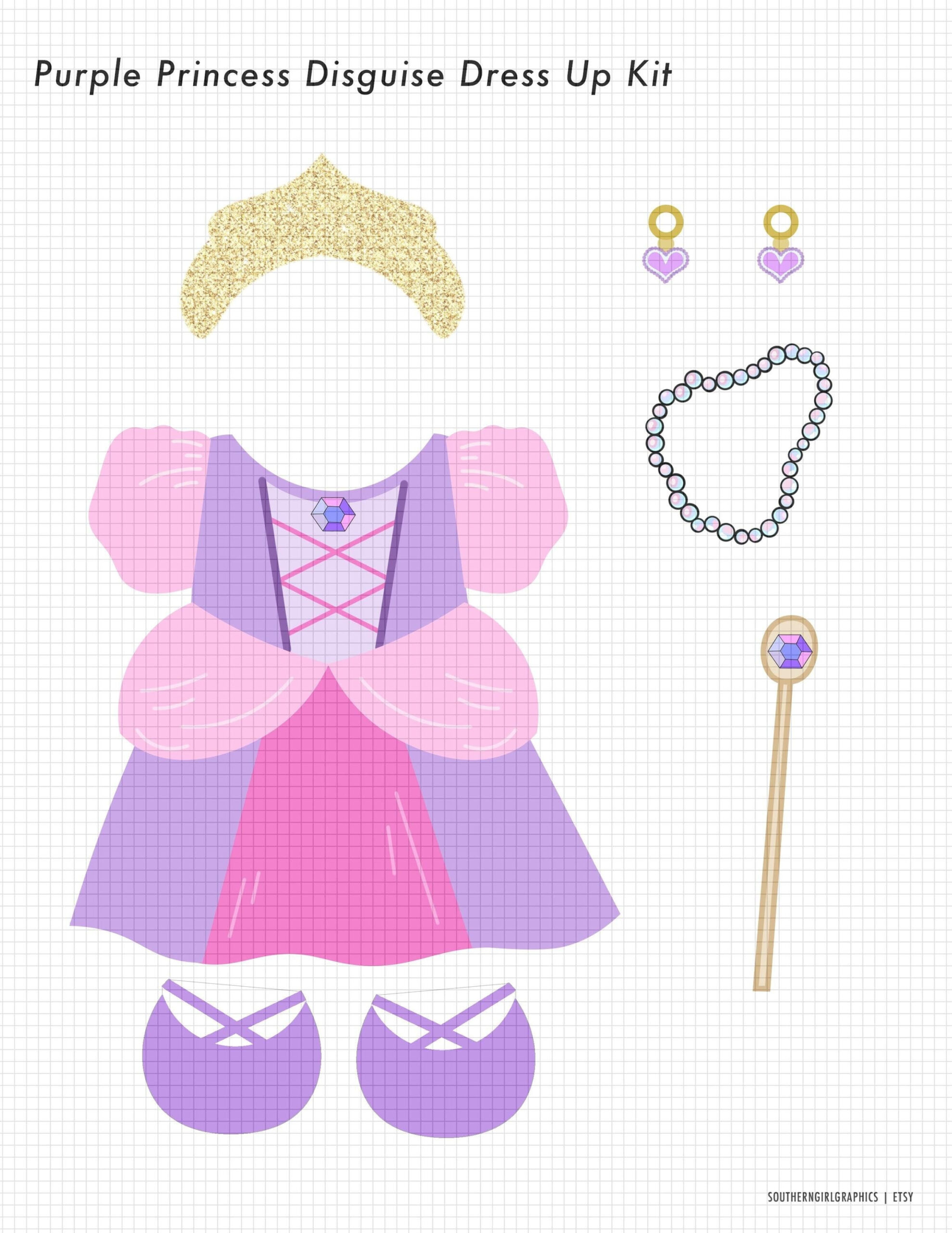 Turkey Disguise Printable - Purple, Princess Dress, Purple Princess, Princess Clip Art, Princess Clothes, Tutu, Purple, Ballet Slippers regarding Turkey Disguise Princess Printable