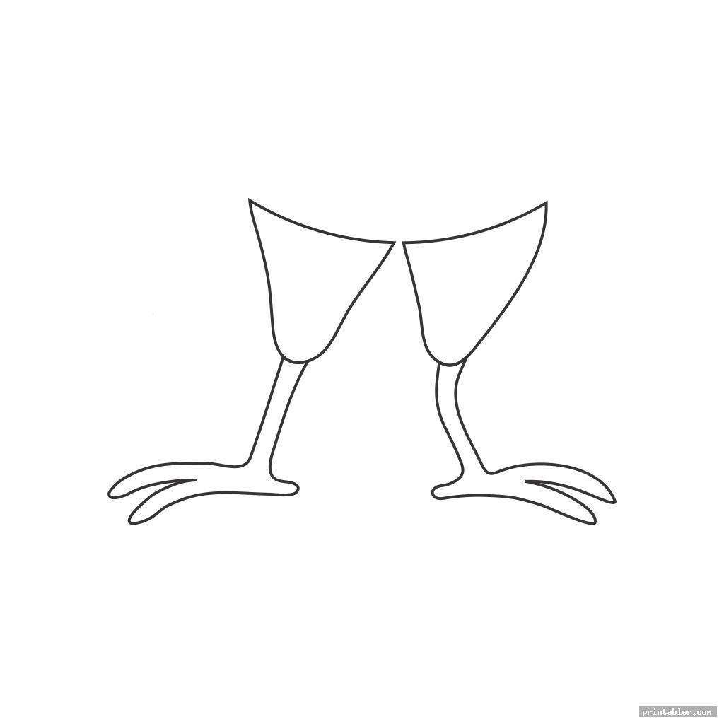 Turkey Feet Template Printable - Gridgit | Printable Turkey with Printable Turkey Feet Template