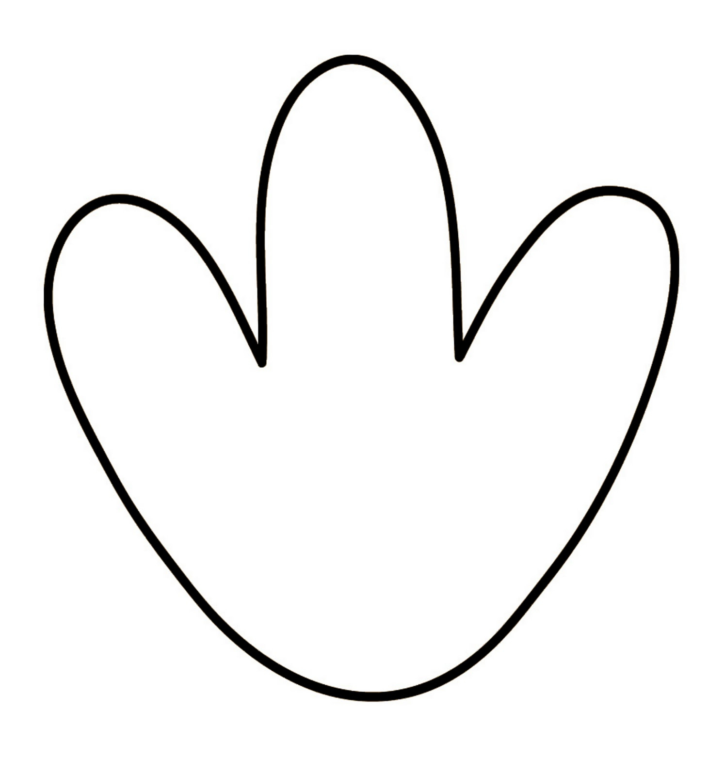 Turkey Feet Template throughout Printable Turkey Feet Template