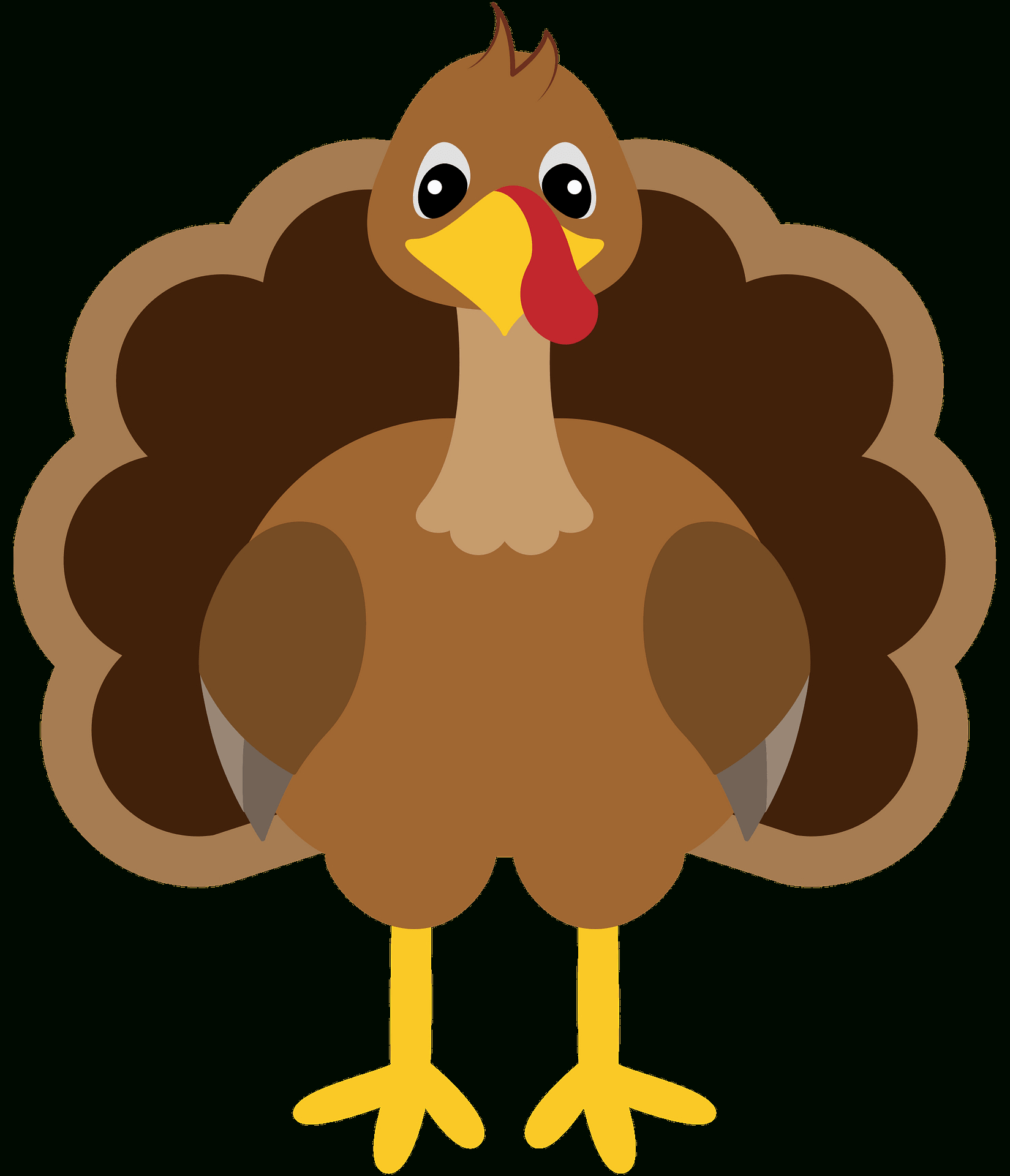 Turkey - Free Vector Clipart Images On Creazilla regarding Free Printable Turkey Clipart