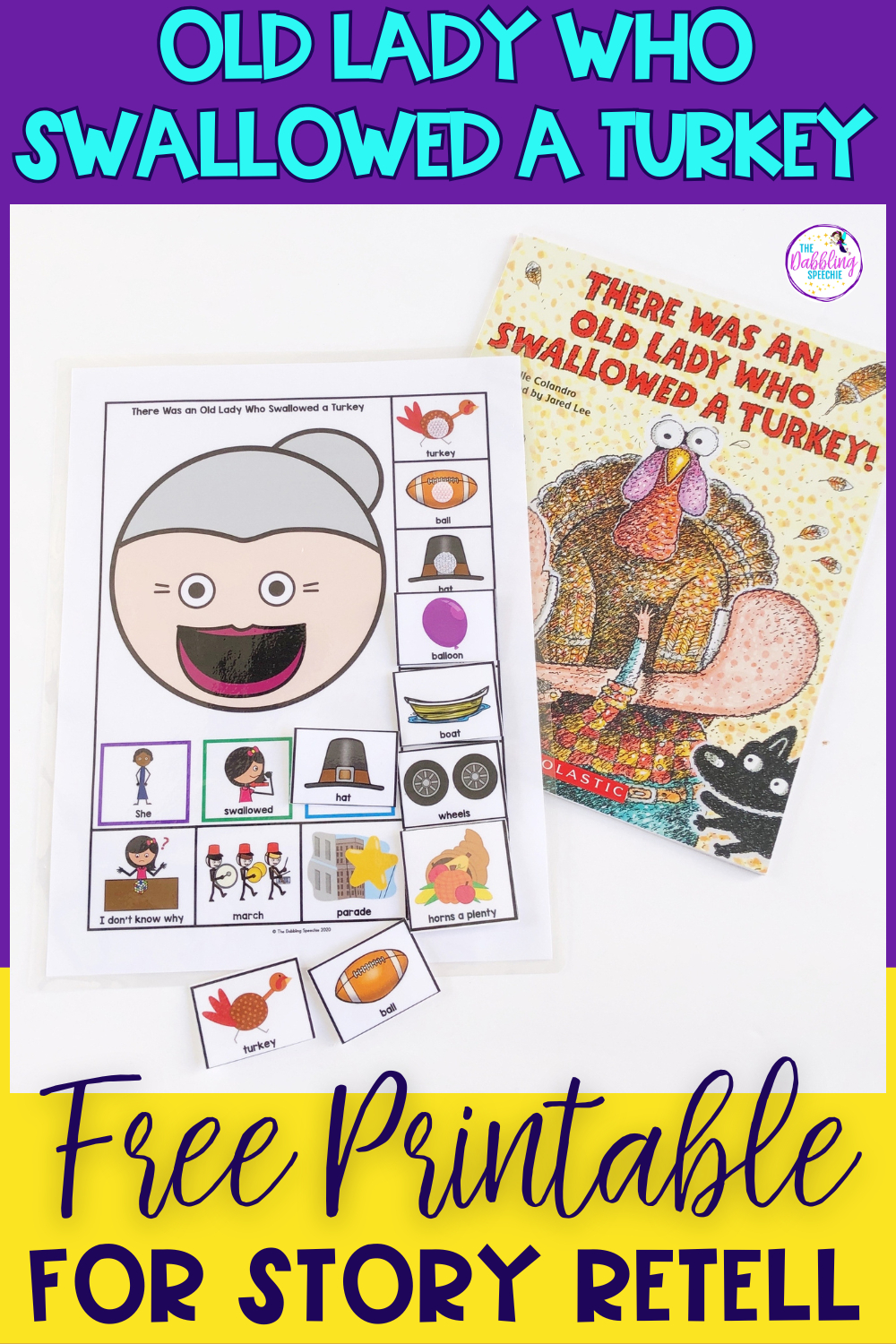 Turkey Freebie inside Printable Turkey Story