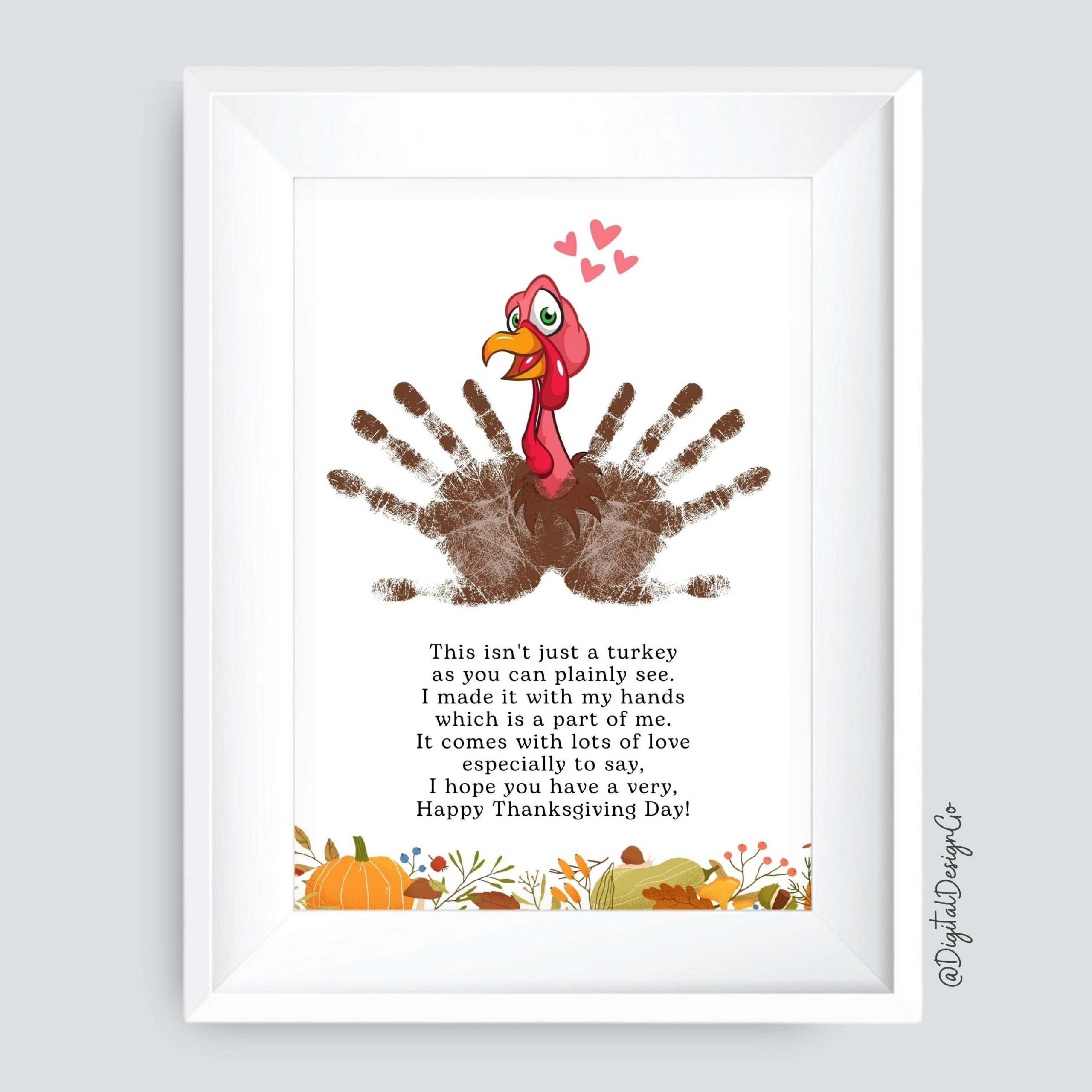 Turkey Handprint Art, Turkey Poem, Thanksgiving Handprint Art throughout This Isn'T Just A Turkey Poem Printable