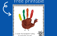 Turkey Handprint Printable – Teaching Mama with Turkey Handprint Craft Printable