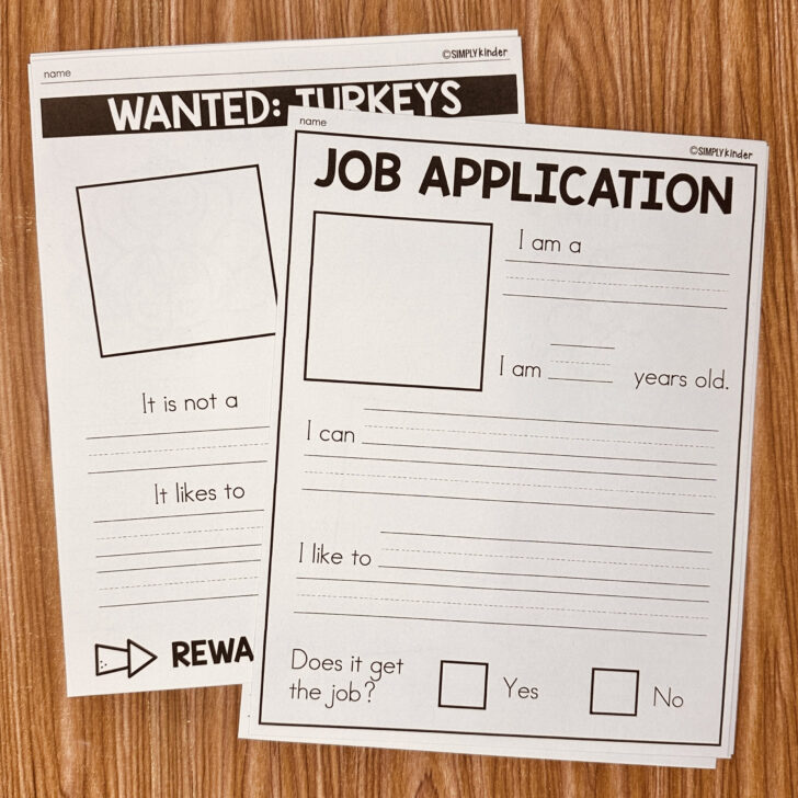 Printable Disguise a Turkey	Informational