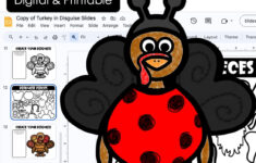 Turkey In Disguise Craft Template Project Digital And Printable for Disguise a Turkey Printable Ideas