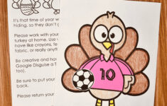 Turkey In Disguise Family Project – Simply Kinder + Printable for Printable Turkey in Disguise	Informational