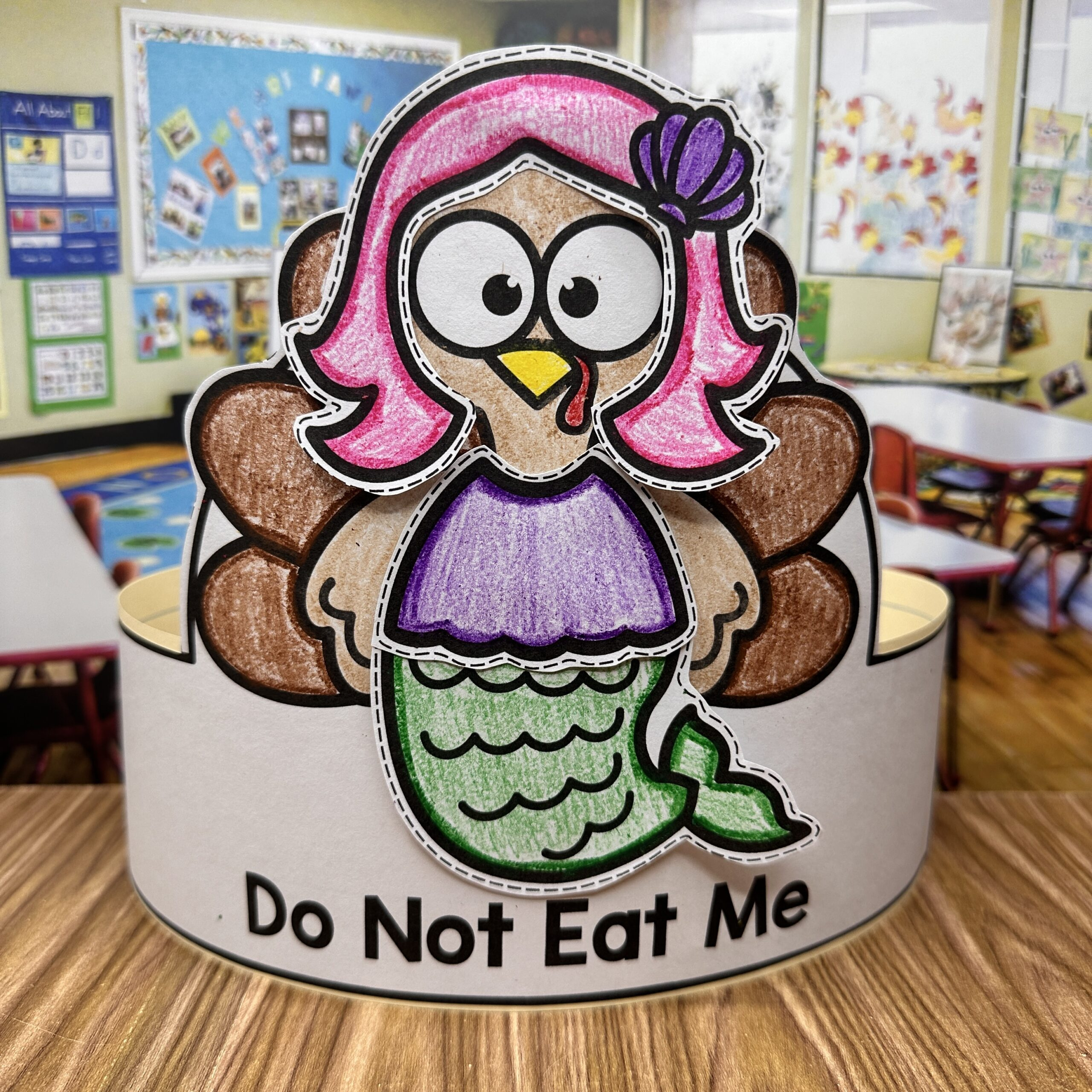 Turkey In Disguise Hats - Simply Kinder + Printable Membership intended for Printable Turkey Disguise Project	Informational