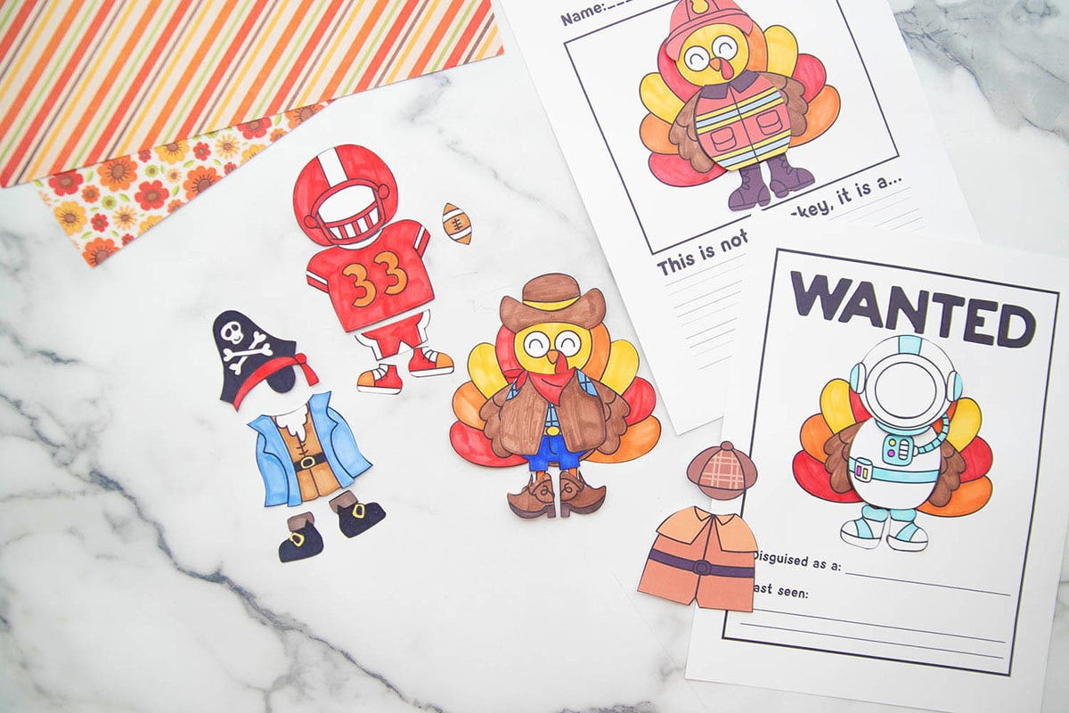 Turkey In Disguise Printable in Turkey Disguise Printable Outfits
