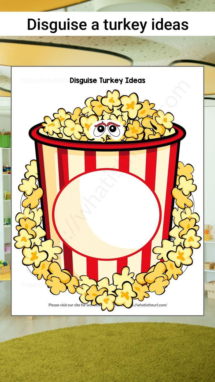 Turkey In Disguise Template And Disguised Ideas throughout Popcorn Turkey Disguise Printable