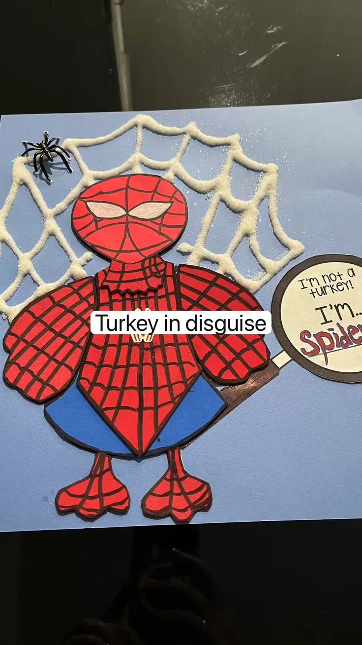 Turkey In Disguise throughout Disguise A Turkey Spiderman