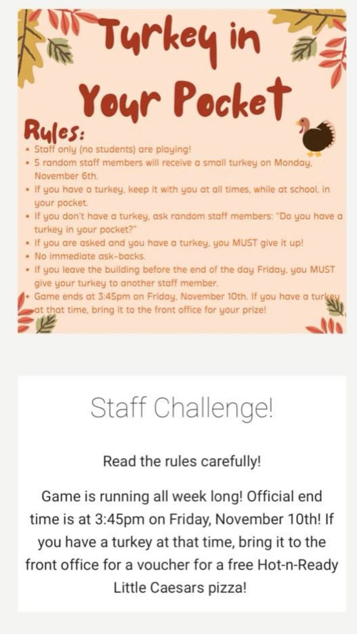 Turkey In Your Pocket regarding Turkey in Your Pocket Game Rules Printable