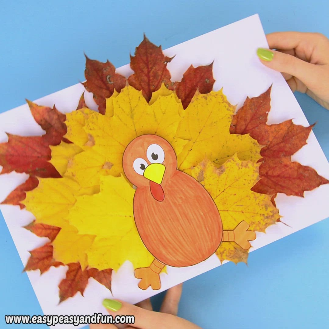 Turkey Leaf Craft Template [Video] [Video] | Leaf Crafts, Thanksgiving  Crafts Preschool, Preschool Crafts inside Printable Turkey Leaves