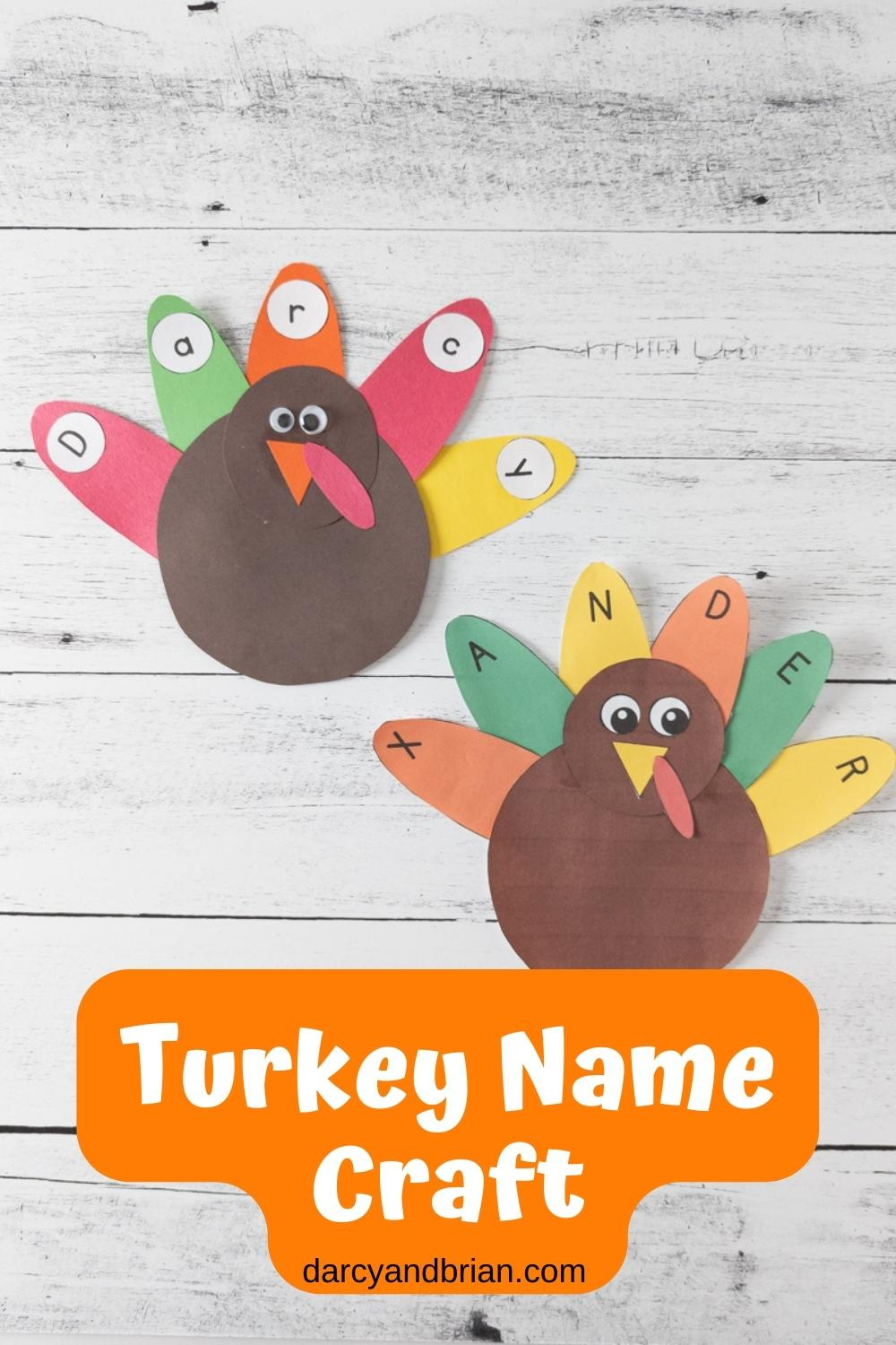 Turkey Name Craft | Thanksgiving Activity For Preschoolers with regard to Turkey Name Craft Printable