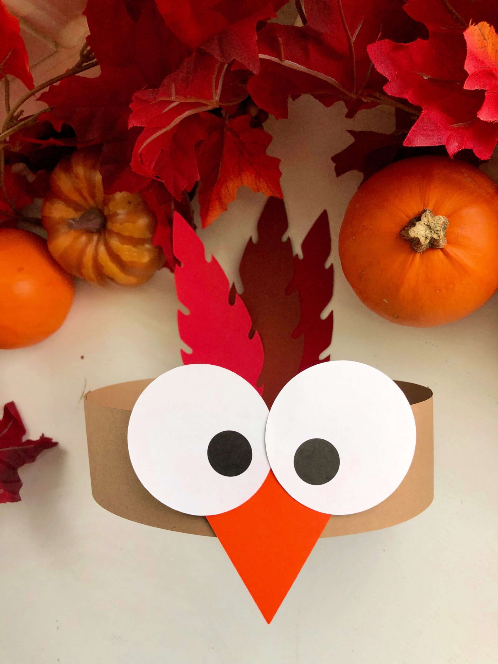 Turkey Paper Headbands - Sew Woodsy intended for Printable Turkey Headbands