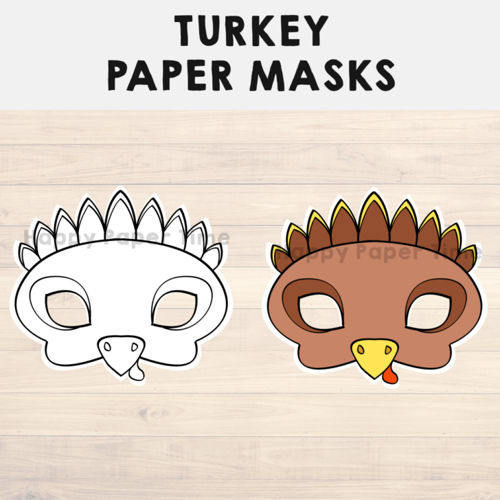 Printable Turkey Mask Printable Turkey Mask