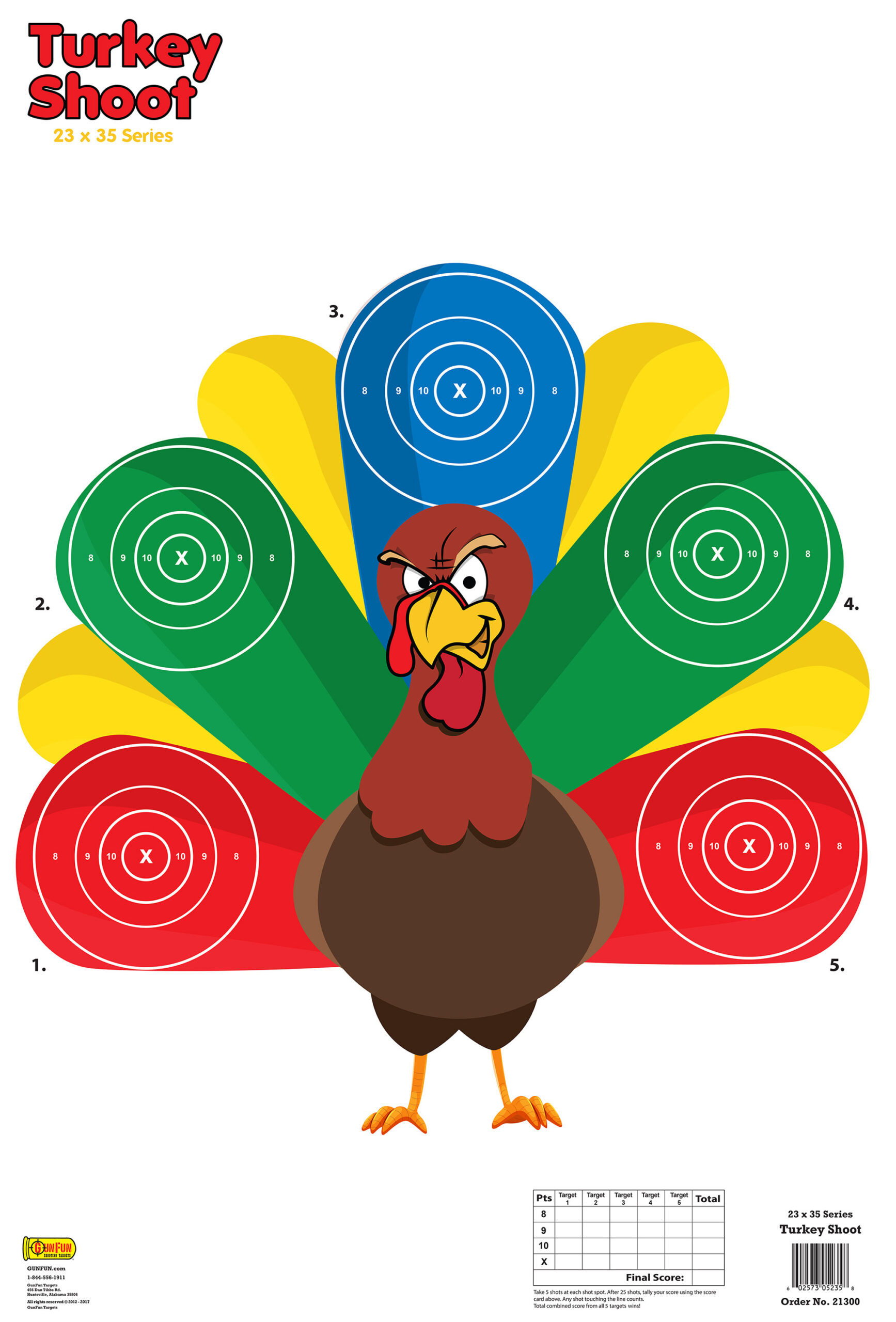 Turkey Shoot (21300) | Gunfun Shooting Targets, Inc. with regard to Printable Turkey Targets For Shooting