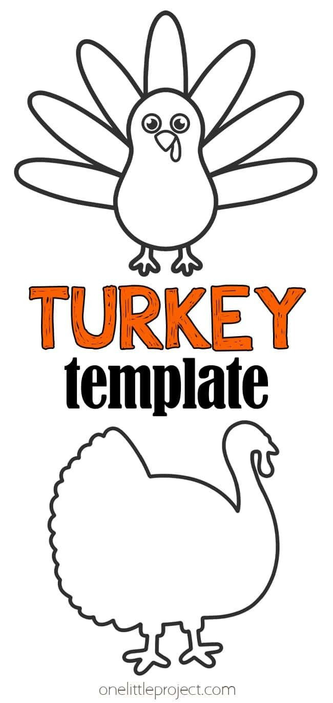 Turkey Template | Free Printable Turkey Outline intended for Free Printable Blank Turkey
