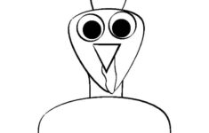 Turkey Template in Printable Turkey Templates	Informational