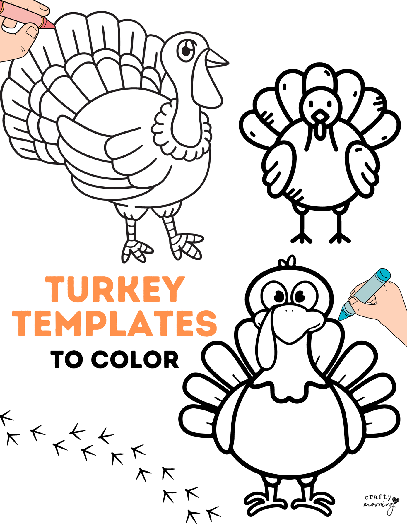 Turkey Template To Color - Crafty Morning within Turkey Color Pages Printable Informational, Commercial