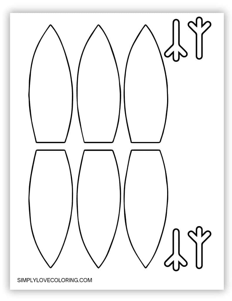 Turkey Templates (Free Pdf Printables) – Simply Love Coloring regarding Free Printable Turkey Feathers Template