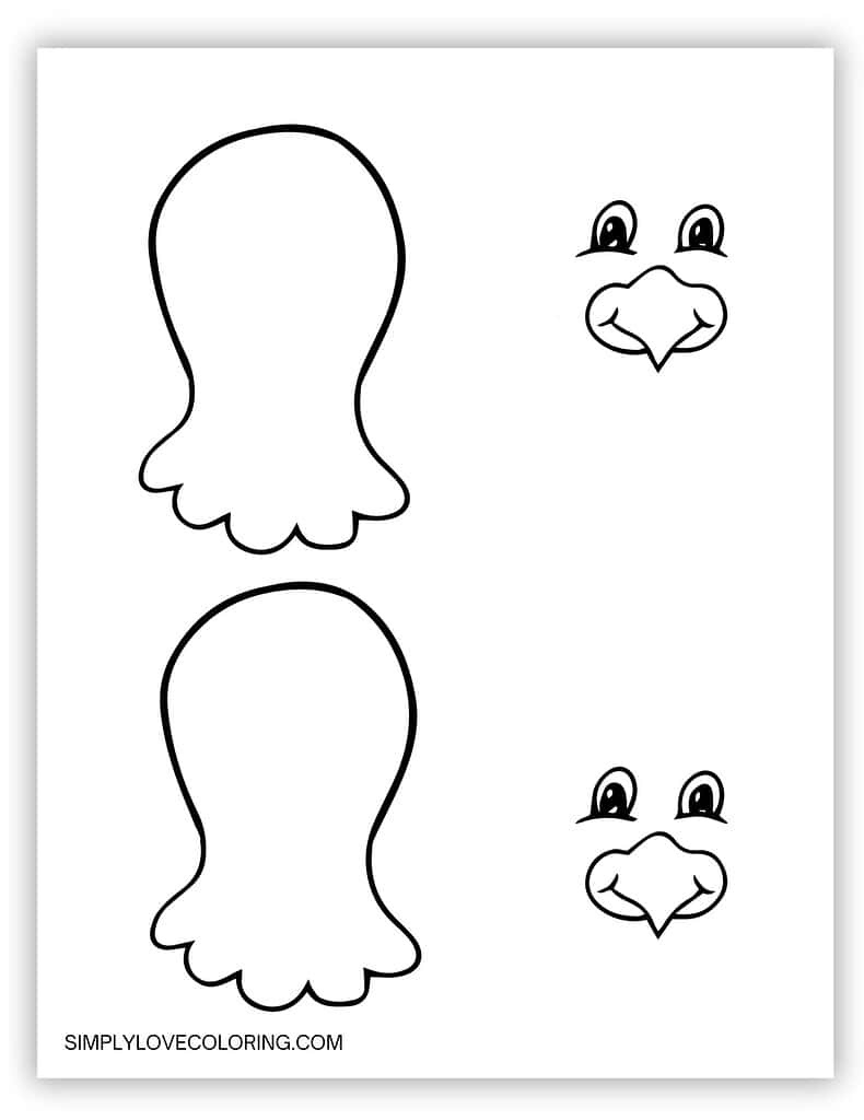 Turkey Templates (Free Pdf Printables) – Simply Love Coloring within Free Printable Turkey Face Template