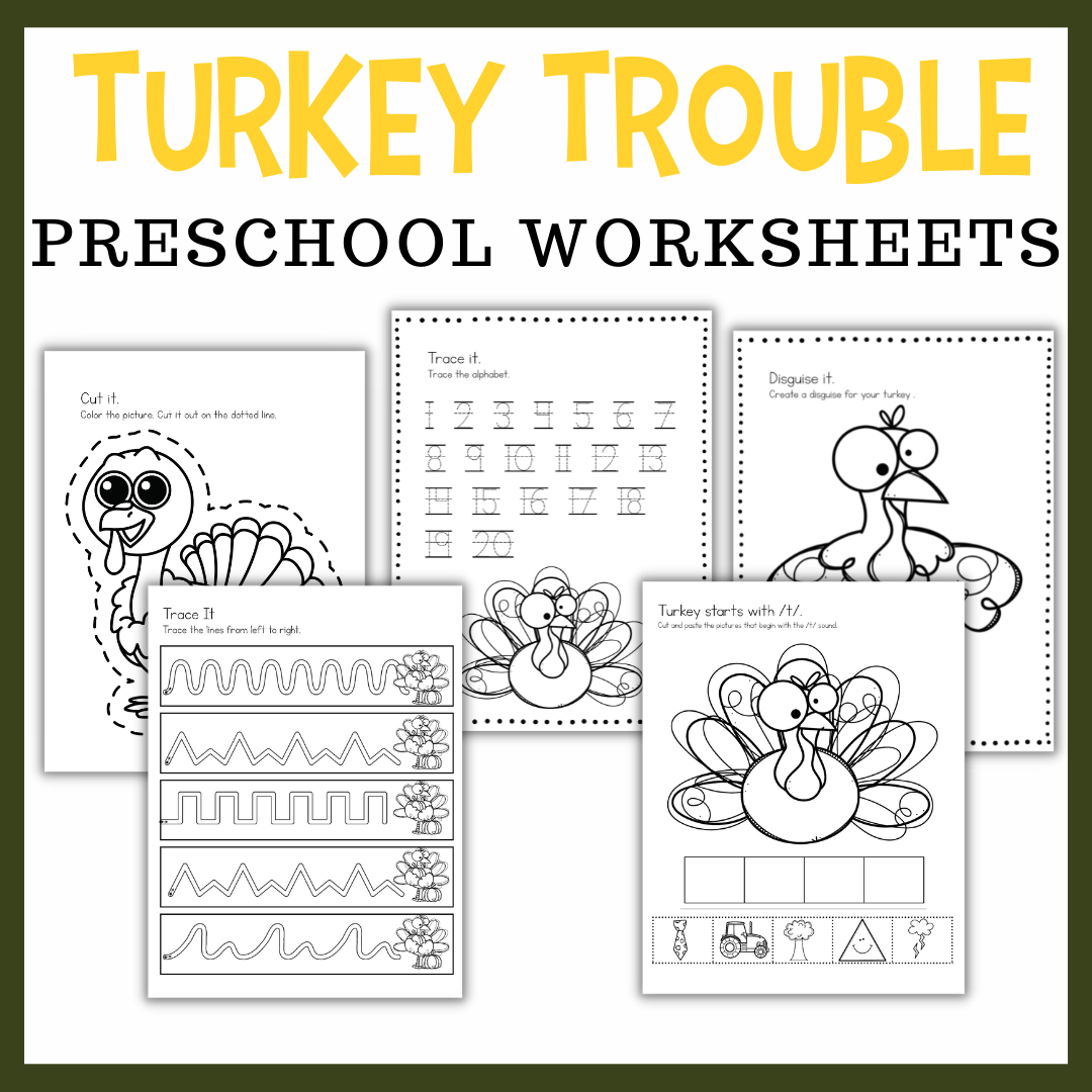 Turkey Trouble Printables - Worksheets Library intended for Free Printable Turkey Trouble Worksheet