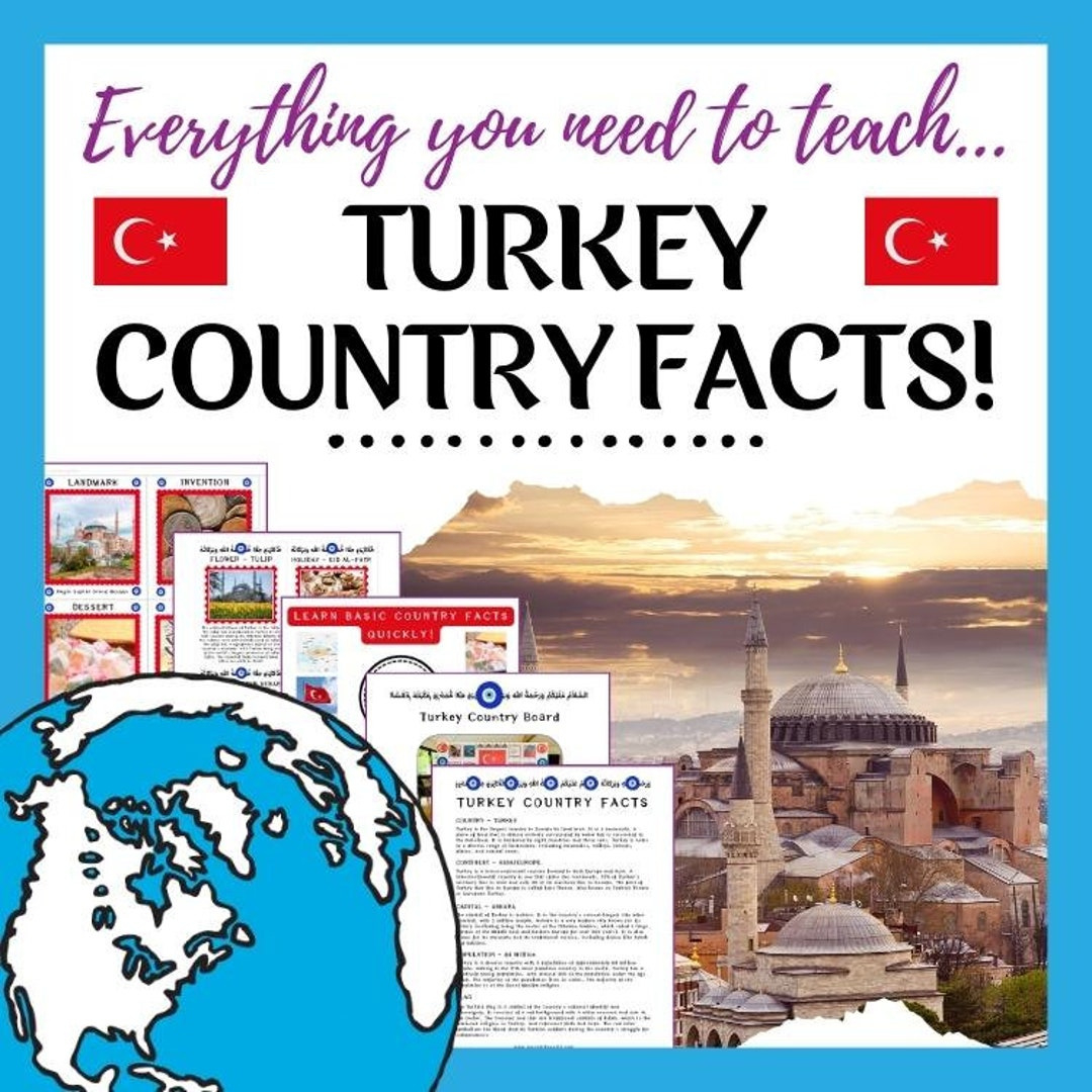 Turkey Unit Study / Turkey School Project / School Project for 3D Printable Turkey	Informational